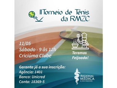 RMZC promove 2º Torneio de Tênis 