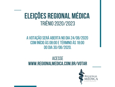 Eleições Regional Médica triênio 2020/2023